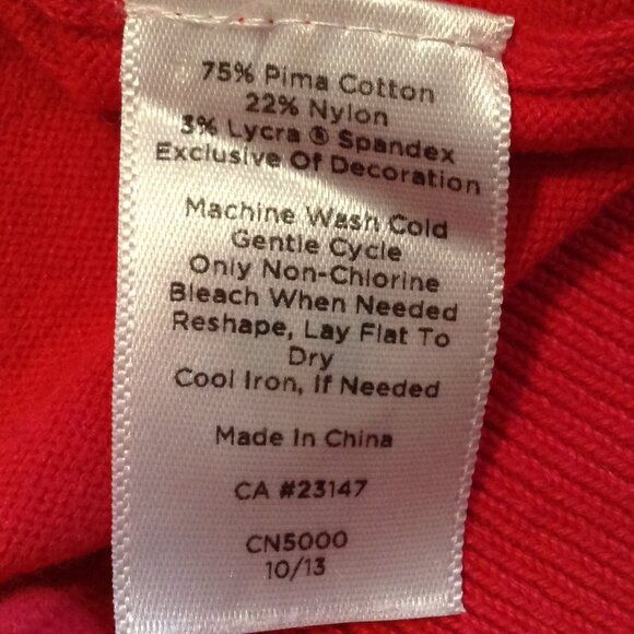 Talbots "X" Cotton/Nylon blend cardigan in Rosey/Pink; Eclectic Granny, Chic - Picture 4 of 4